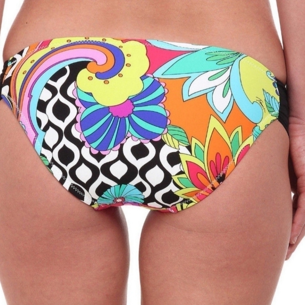 Trina Turk balboa neon floral bikini swim bottoms - Picture 3 of 12